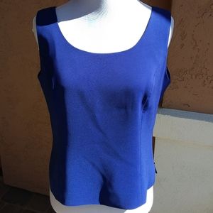 Kasper Petite S Scoop Neck Sleeveless Dress Top